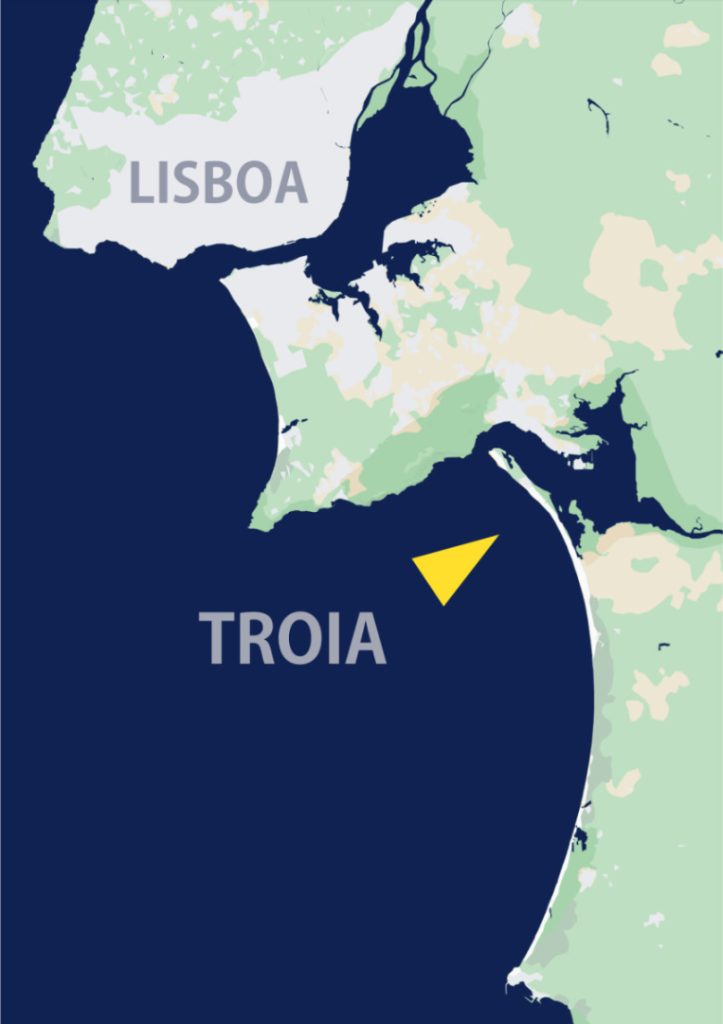 Localização de Tróia - Setúbal